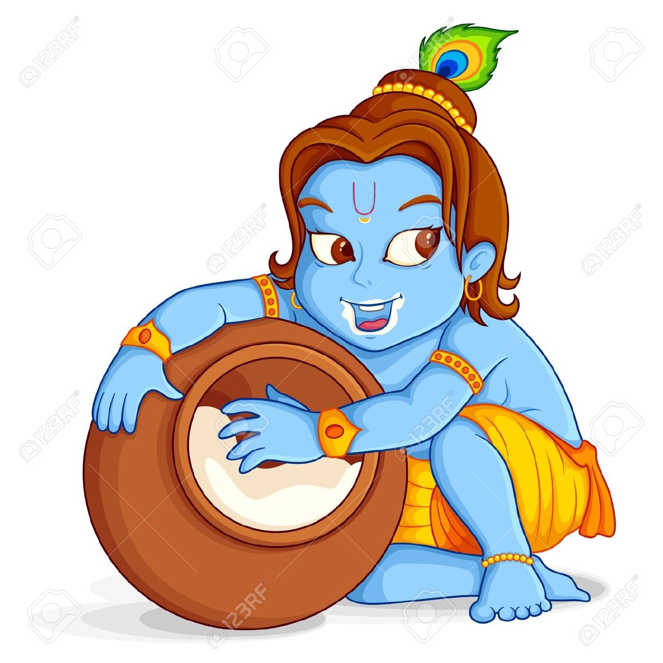 1300x1300 Baby Krishna Clipart
