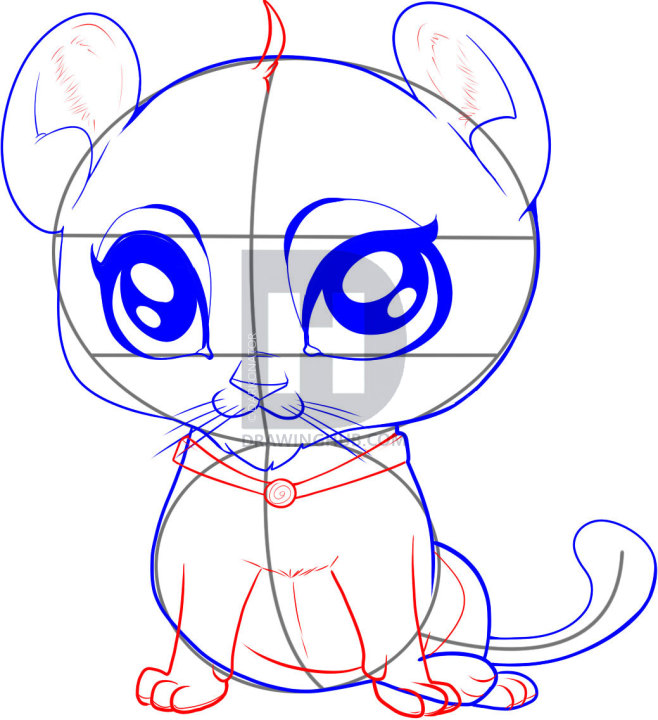 658x720 How To Draw A Baby Lion, Step