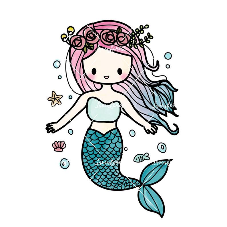 794x794 Mermaid Clipart Digital Clipart Summer Clipart Mermaid Etsy