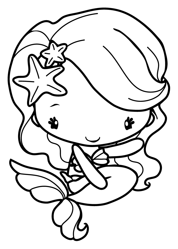 750x1050 The Greeting Farm Mermaid Coloring
