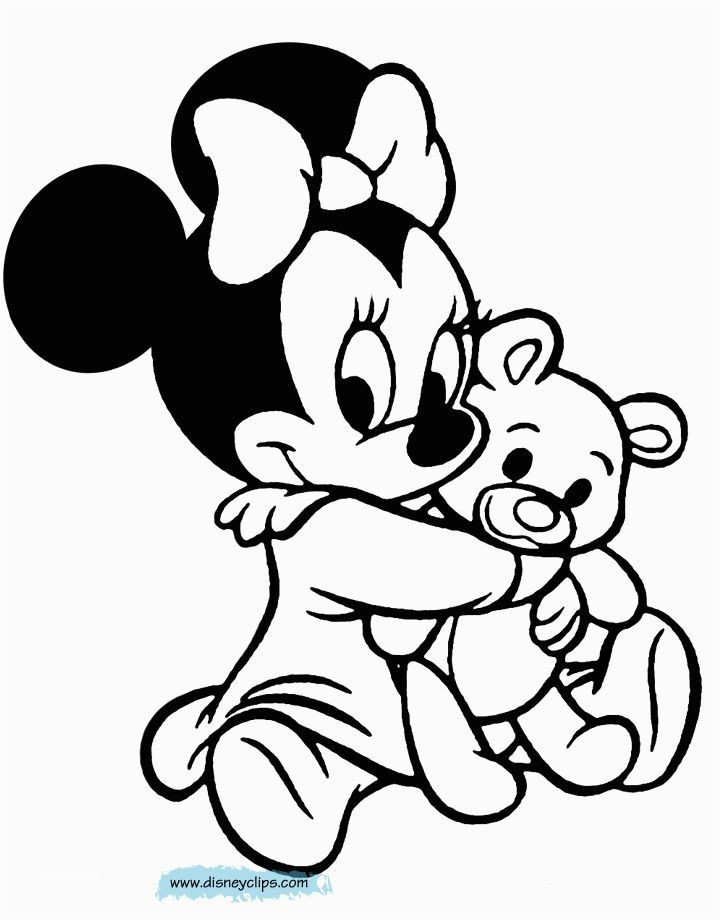 720x920 Baby Minnie Mouse Coloring Pages Free