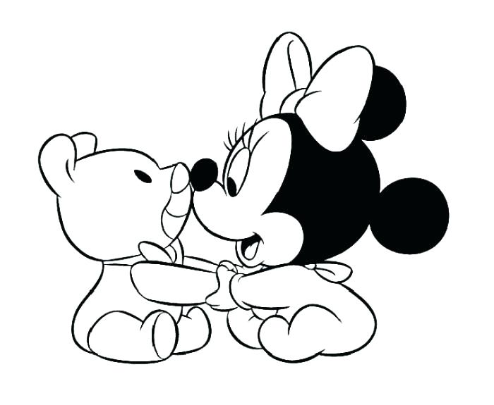 700x575 Baby Minnie Mouse Coloring Sheets Free Coloring Pages All In One