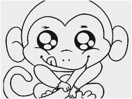 440x330 Coloring Pages Of Baby Monkeys Best Of Cute Baby Monkey Drawings