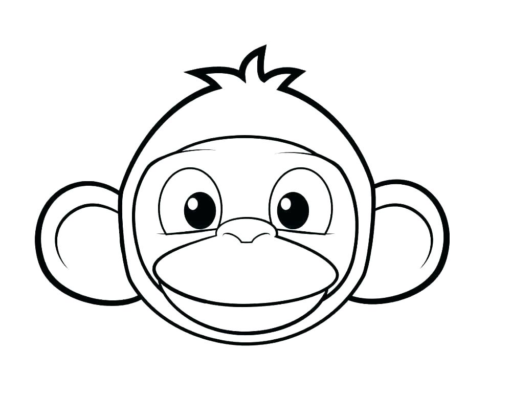 999x768 Cute Baby Monkey Coloring Pages Cute Baby Monkey Coloring Pages