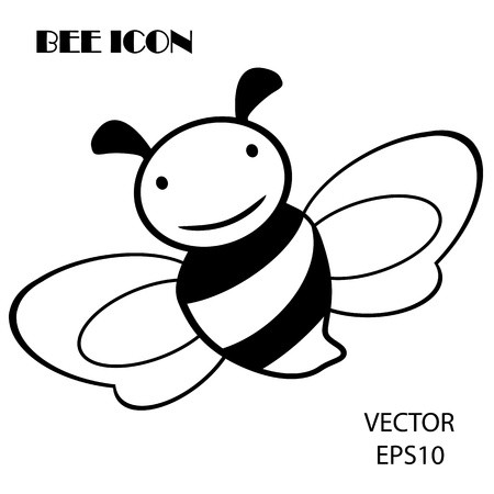 450x450 Bee Icon Bee Drawing Bee Outline Vector