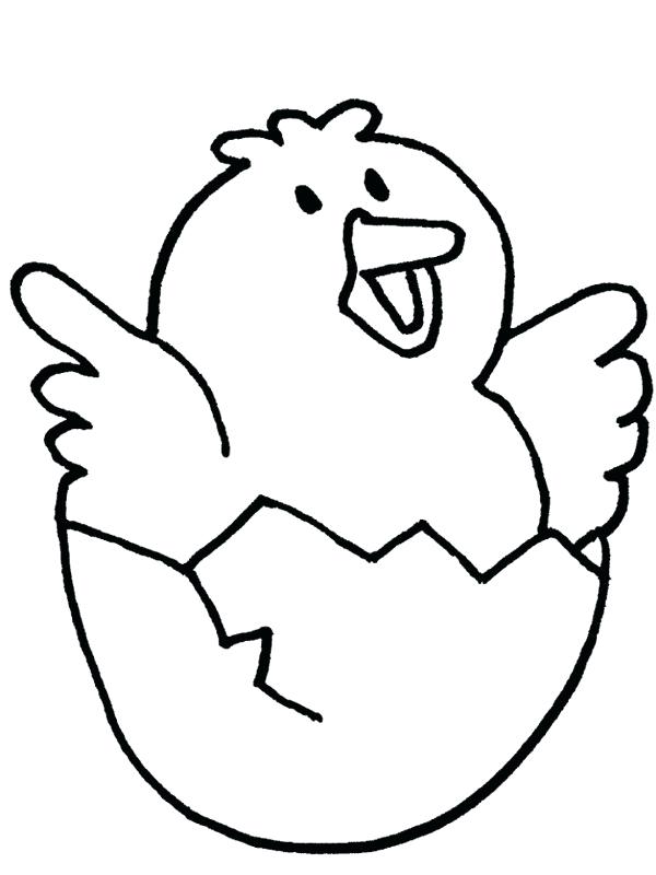 600x800 Baby Chick Outline Chicken Outline