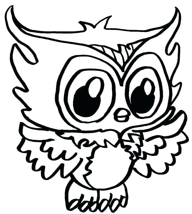 618x689 Cute Baby Owl Coloring Pages Free Download Clip Art Of Animals