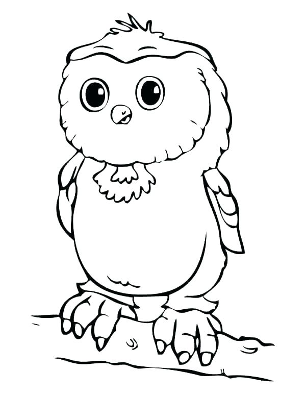 600x776 Baby Owl Coloring Pages Baby Owl Coloring Pages