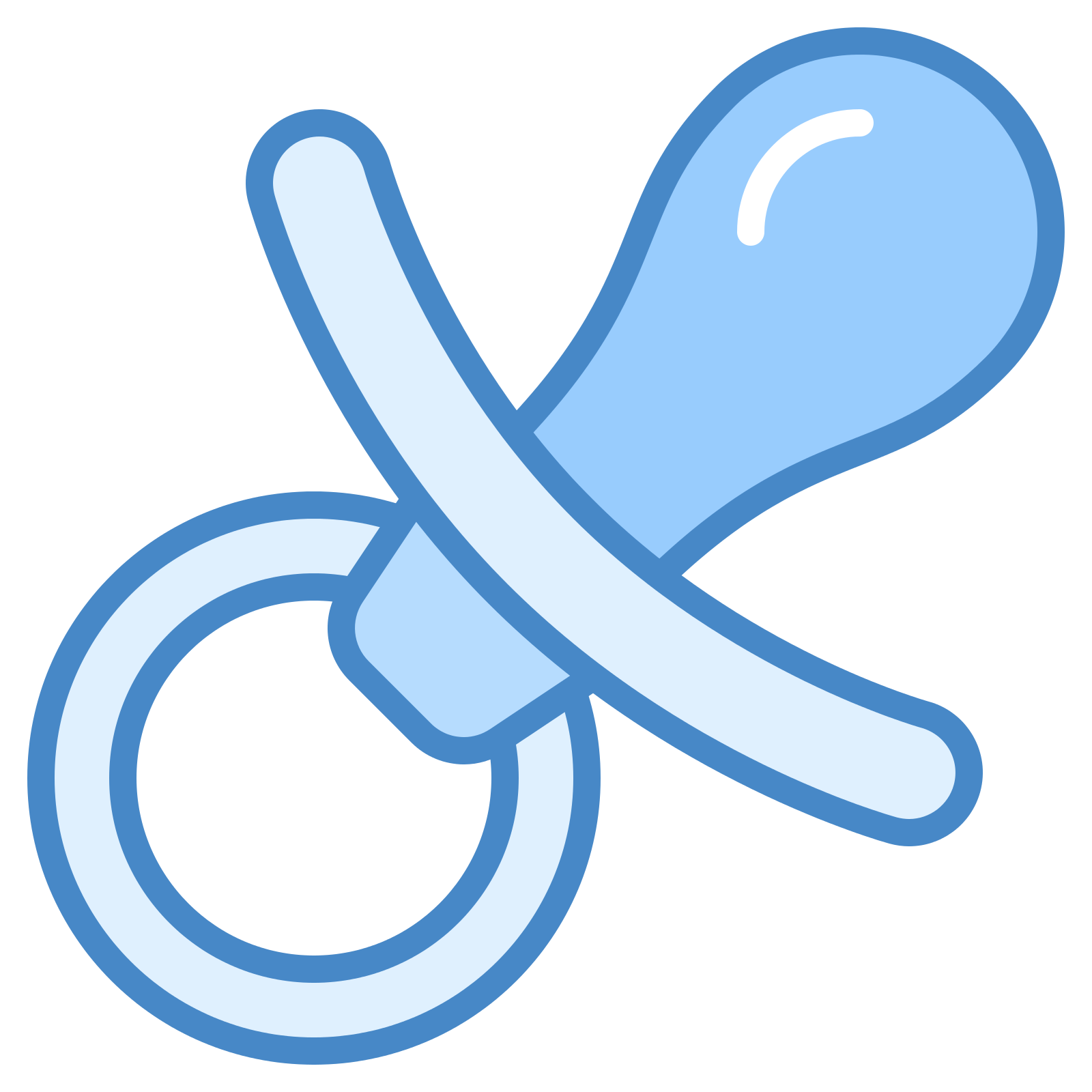 1600x1600 Collection Of Free Pacifier Drawing Blue Download On Ui Ex