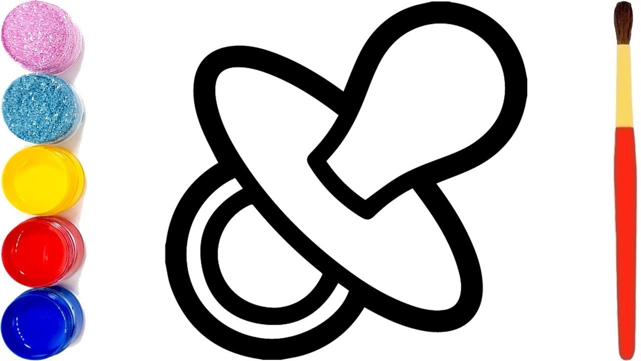 1280x720 Pacifier Drawing For Kids