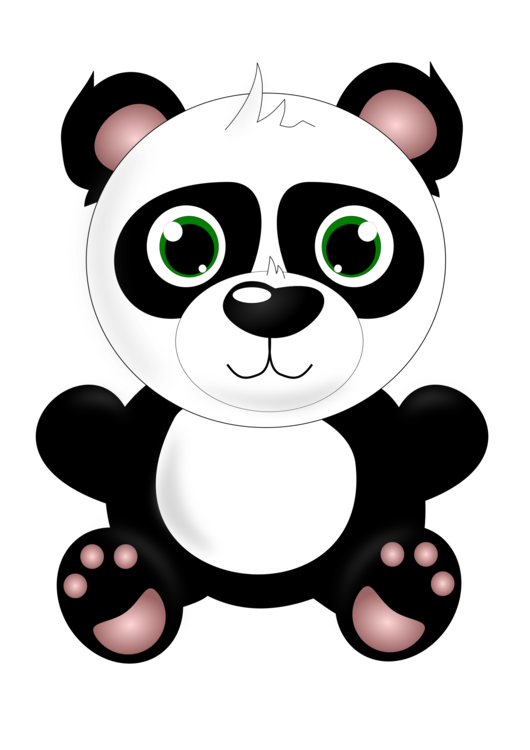 530x750 Giant Panda Bear Baby Grizzly Drawing Infant Cc0
