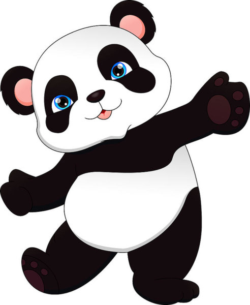492x600 Ute Funny Baby Panda Drawing