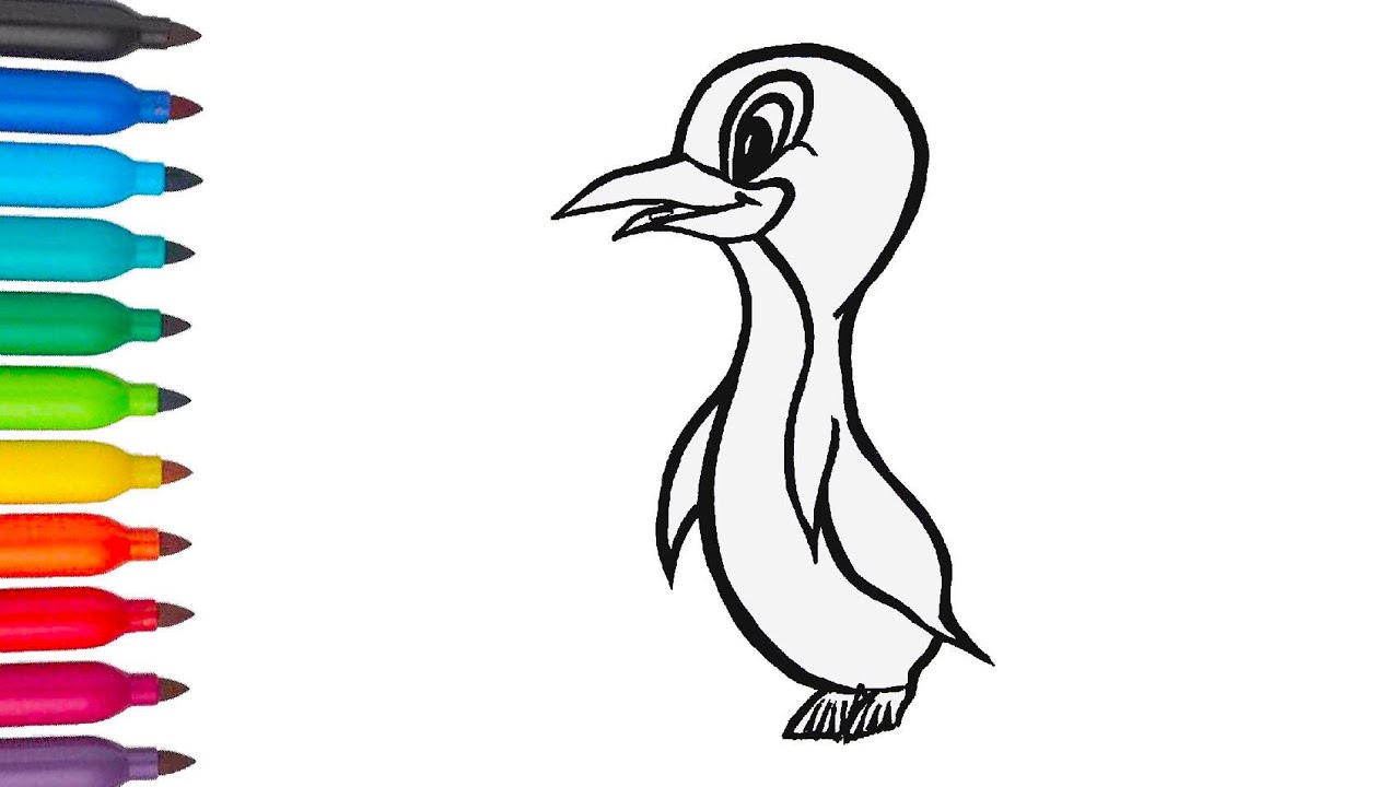 1280x720 Baby Small Penguin Learn How To Draw Small Baby Penguin