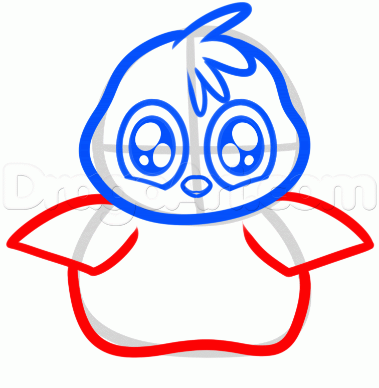 756x774 Step How To Draw A Baby Penguin