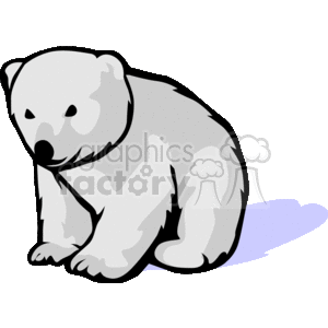 300x300 Cute Baby Polar Bear Clipart Royalty Free Clipart