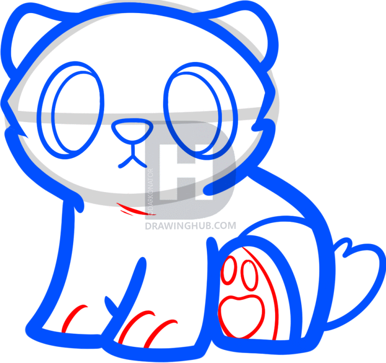 765x720 How To Draw A Baby Polar Bear, Polar Bear Cub, Step