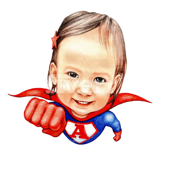 680x680 Draw A Superhero Caricature Portrait From Photo