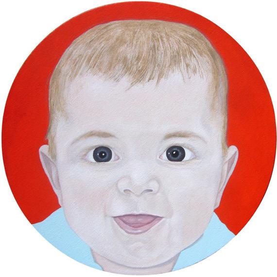 570x570 Items Similar To Baby Portrait Custom Portrait Acrylic Painting