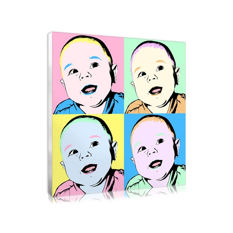 800x800 Baby Portraits In Pop Art Style To Offer An Original Gift