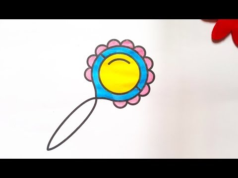 480x360 Learn Baby Rattle Coloring Painting For Toddlers And Drawing
