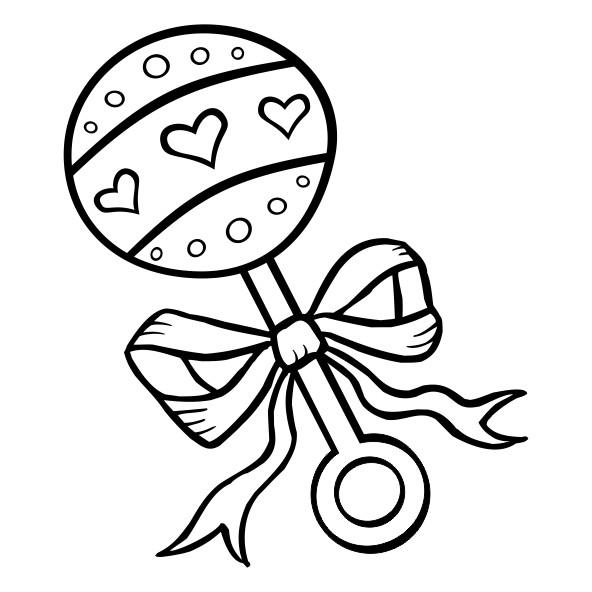 Baby Rattle Coloring Pages Sketch Coloring Page 8836 | The Best Porn ...