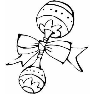 300x300 Baby Rattle Coloring Pages