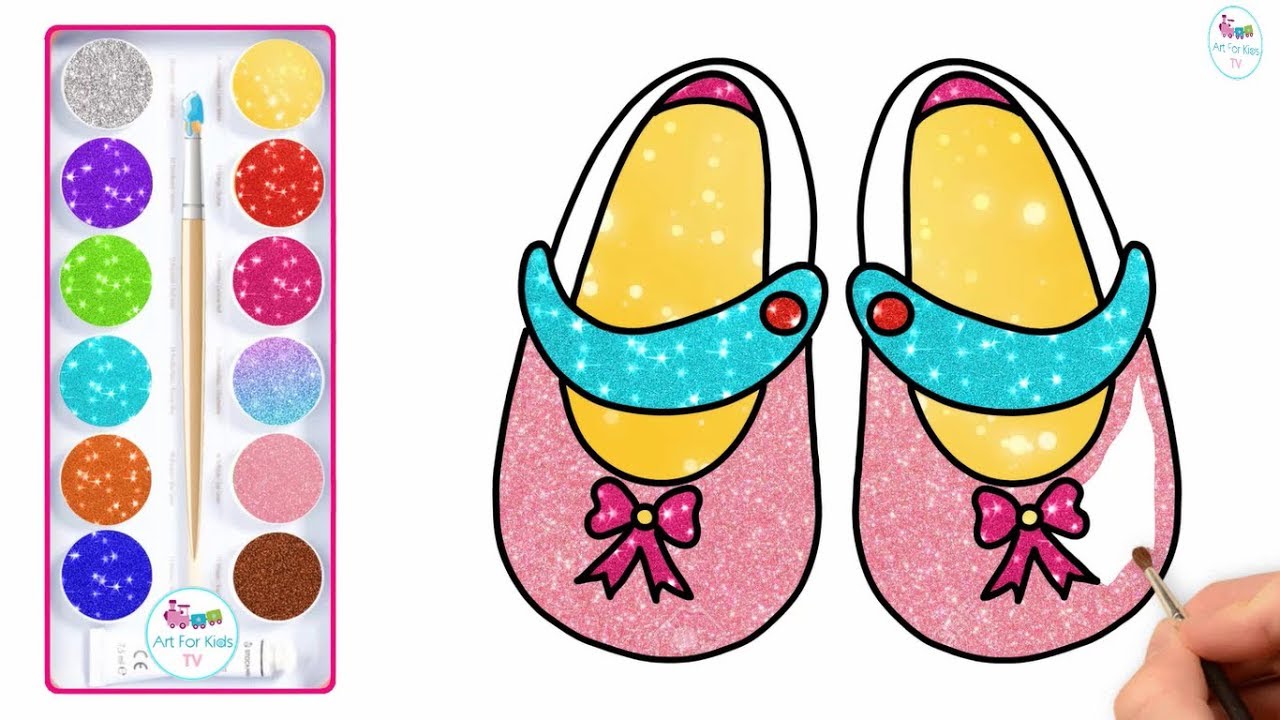 1280x720 How To Draw Baby Shoes Cute Easy