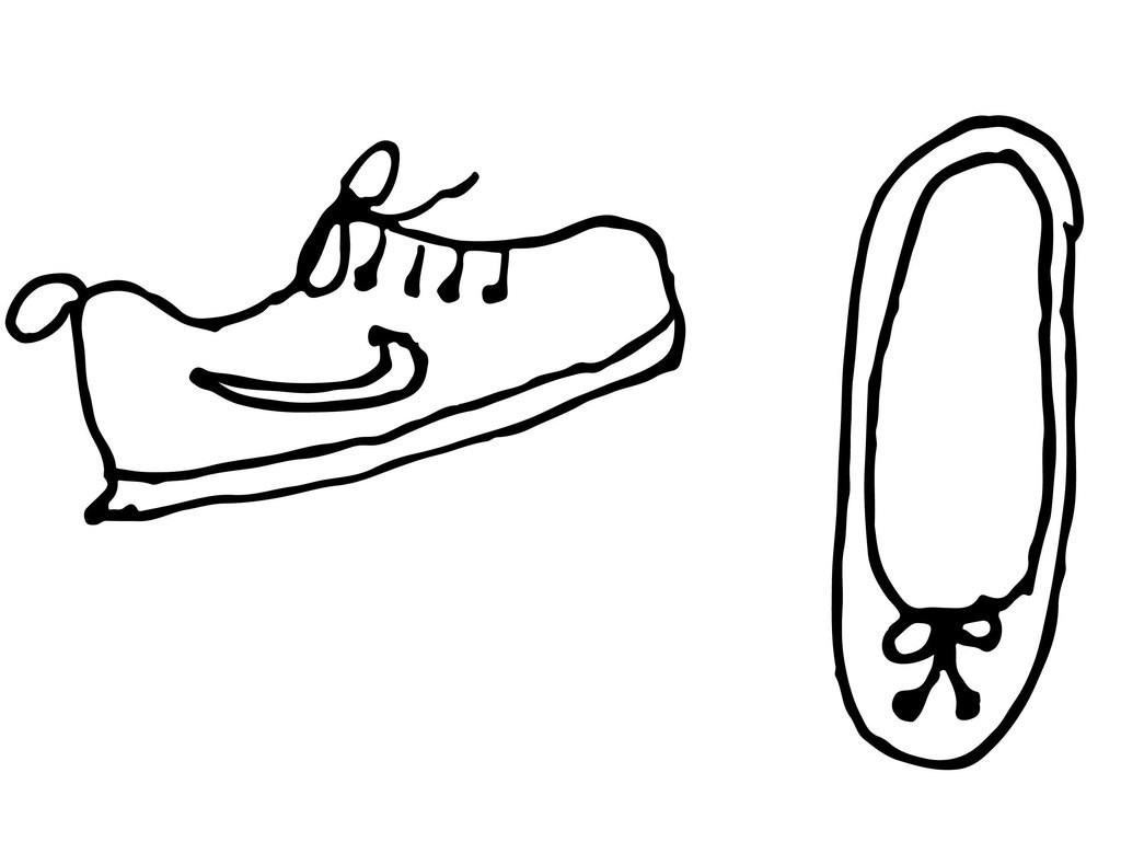 1024x769 Tennis Shoe Drawing At Getdrawings Com Free For Personal Baby