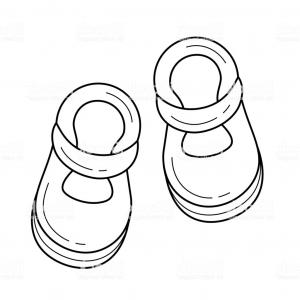 300x300 Vector Set Of Outline Baby Shoes Icons Sohadacouri
