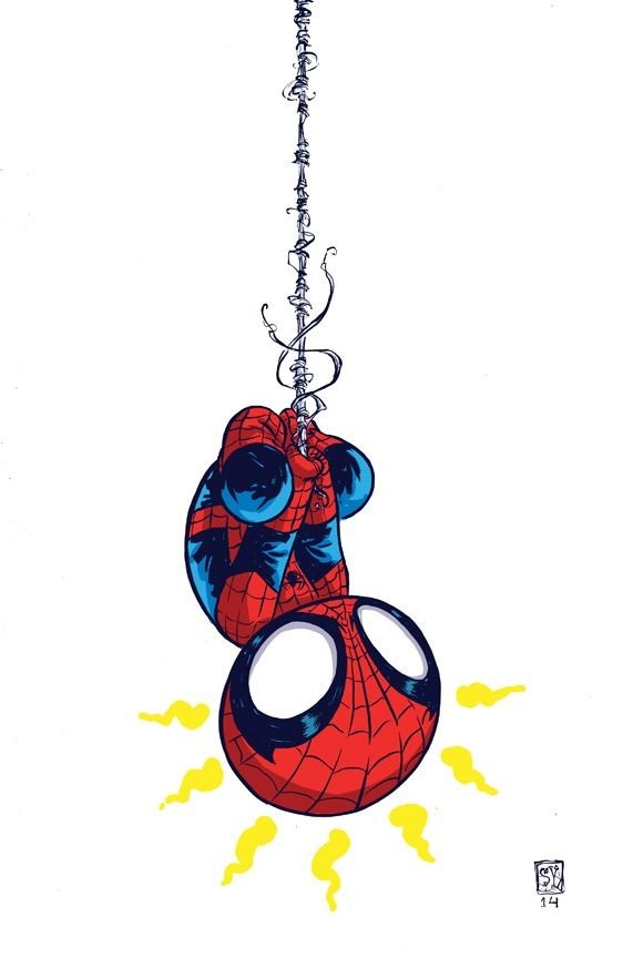 562x864 Baby Spiderman Drawing