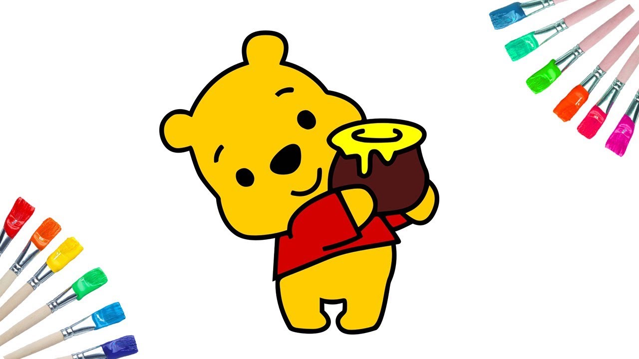 1280x720 Collection Of 'baby Winnie The Pooh Drawing' Download More Than