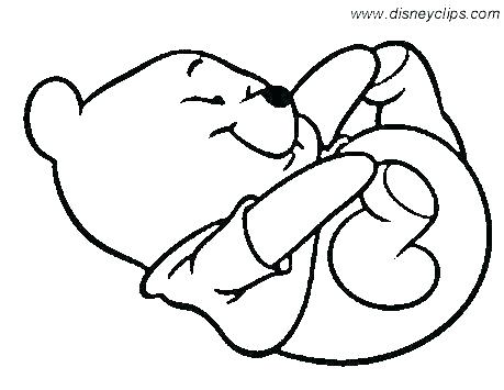 459x355 Winnie Pooh Coloring Pages Cute Baby The Pooh Coloring Pages