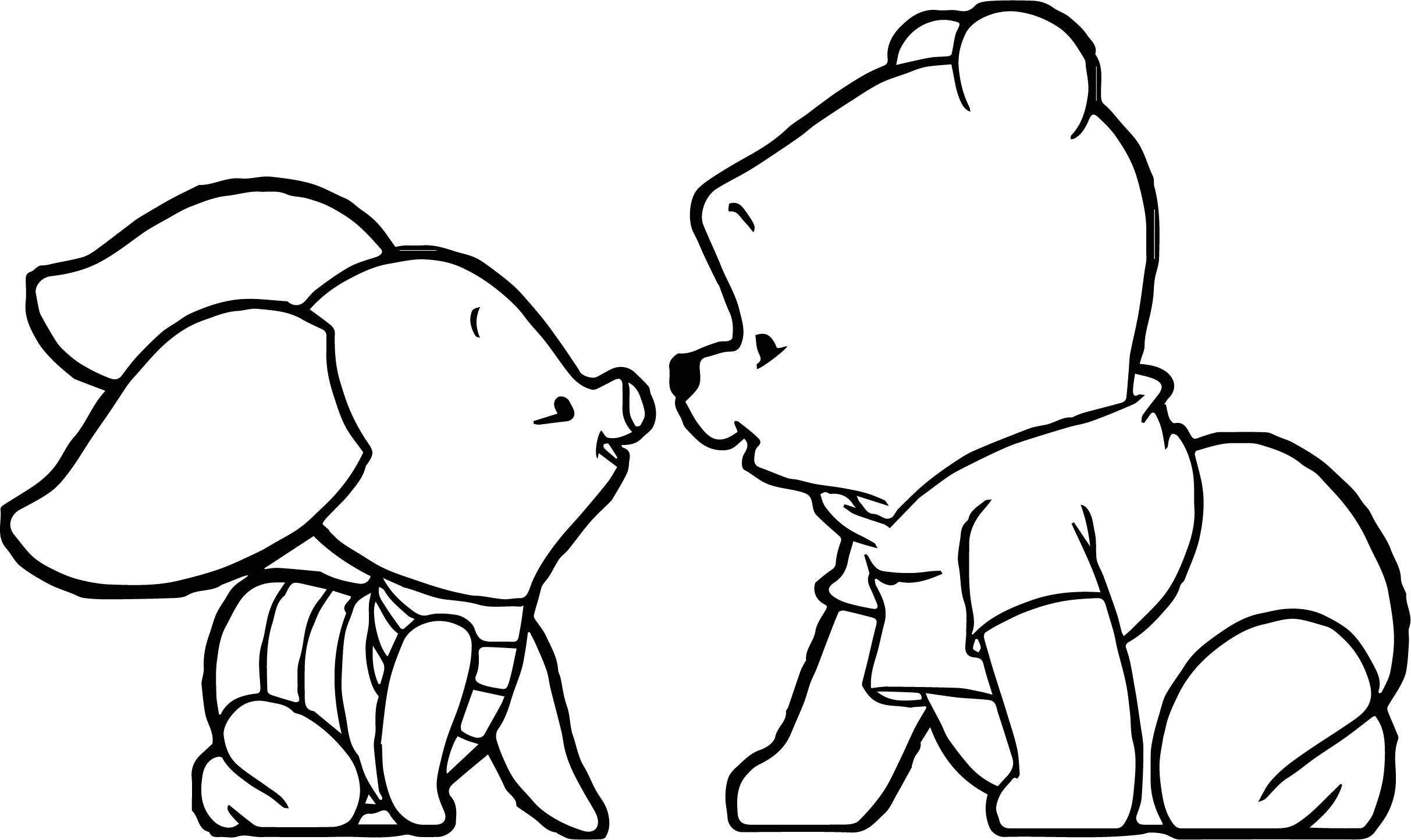 2425x1444 Winnie The Pooh Coloring Pages Bing Images Within Baby