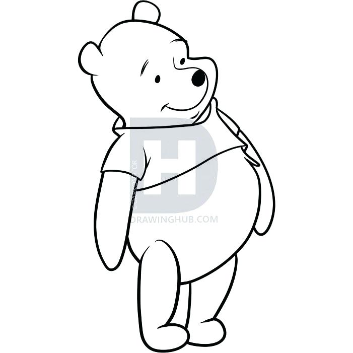 701x701 Drawing Of Winnie The Pooh
