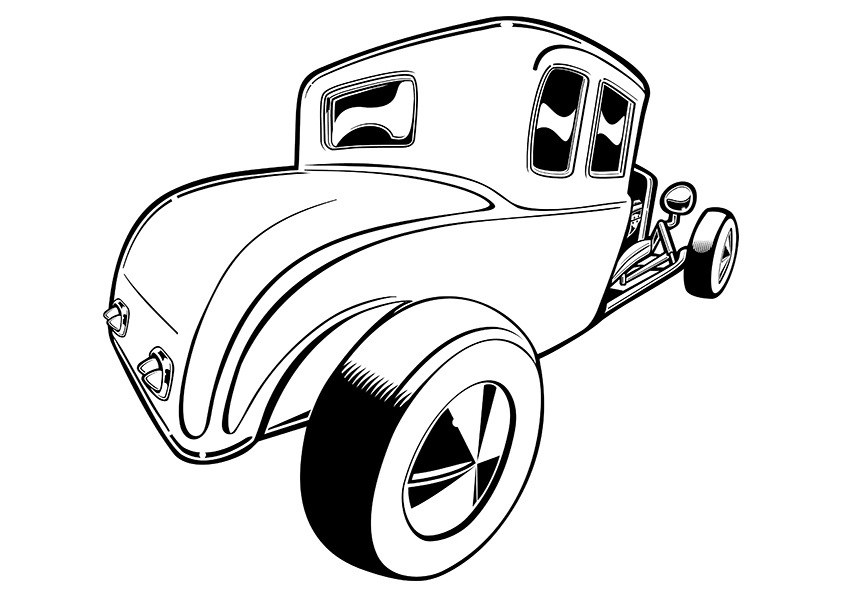 842x595 Free Printable Car Coloring Pages For Kids