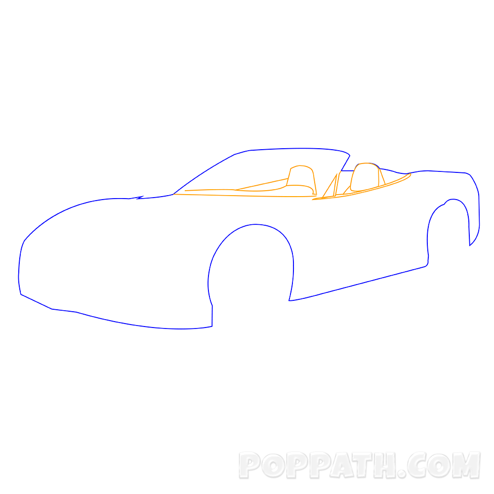 1000x1000 How To Draw A Corvette Pop Path