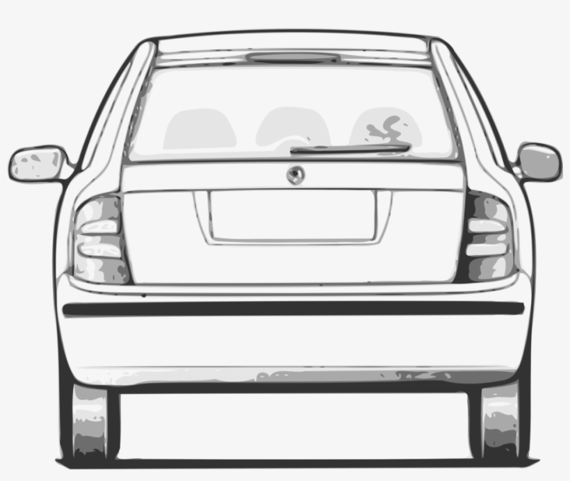 820x692 Clipart Cars Backside