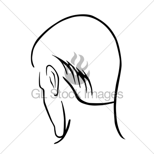 500x500 Man Hairstyle Head Set Gl Stock Images