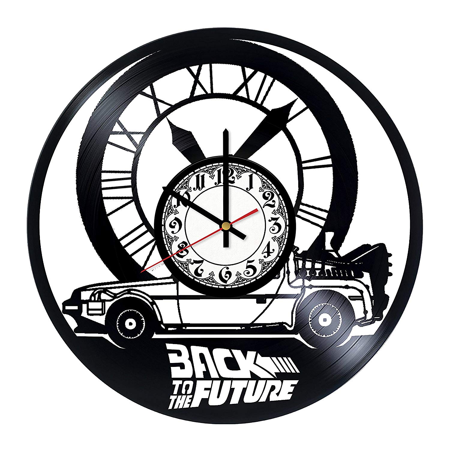 1500x1500 Back To The Future Handmade Vinyl Record Wall Clock