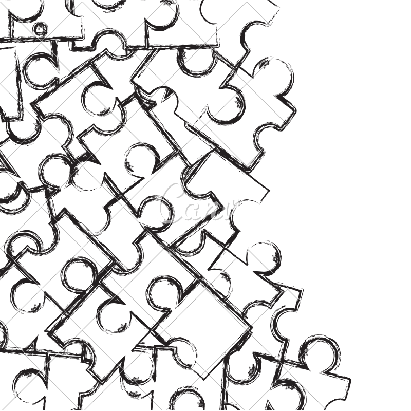 800x800 Figure Puzzle Pieces Game Background Design