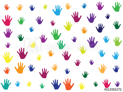 500x375 Hands, Palms Isolated On White Vector Background Graphic Design
