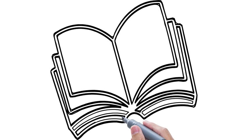 852x480 Man Sketching Book Notes Dairy Stock Footage Video