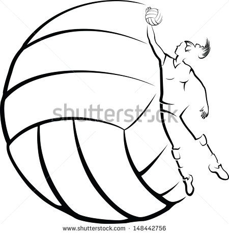 450x459 Volleyball Player With Volleyball Background