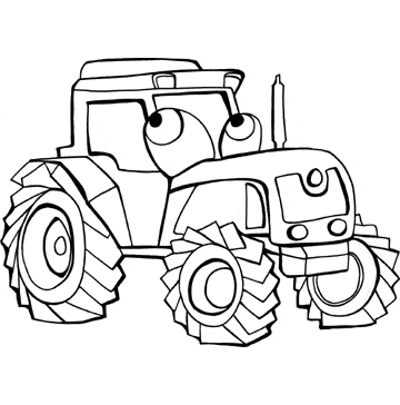 360x364 Drawing Tractor, Backhoe And Excavator Coloring! Machines Game