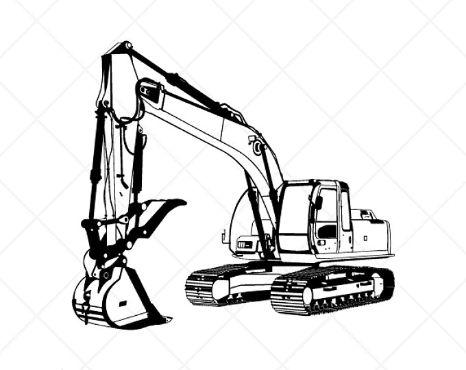 680x540 Images Of Backhoe Drawing Images