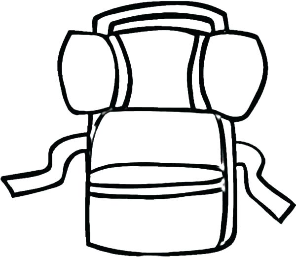 600x521 Backpack Coloring Sheet Backpack Coloring Sheet Drawing