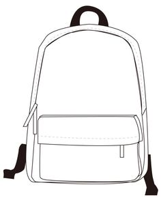236x290 Backpack Drawing Free Download