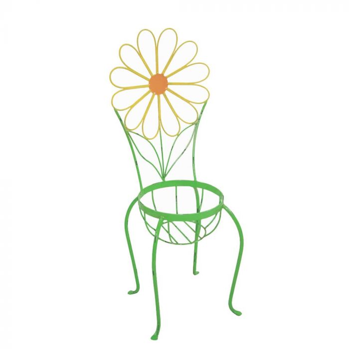 700x700 Backyard Expressions Flower Chair Plant Stand