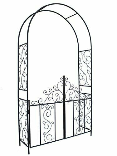 375x500 Steel Backyard Garden Arch W Gate