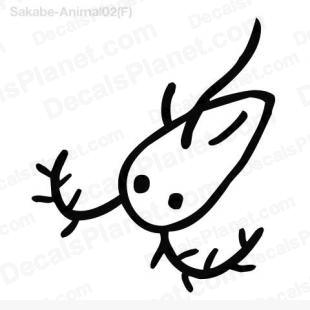 310x310 bacteria drawing decal, vinyl decal sticker, wall decal